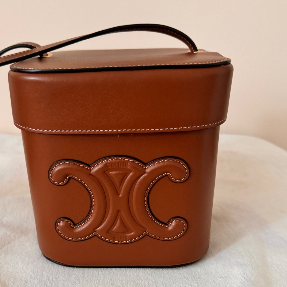 Celine triomphe box crossbody bag